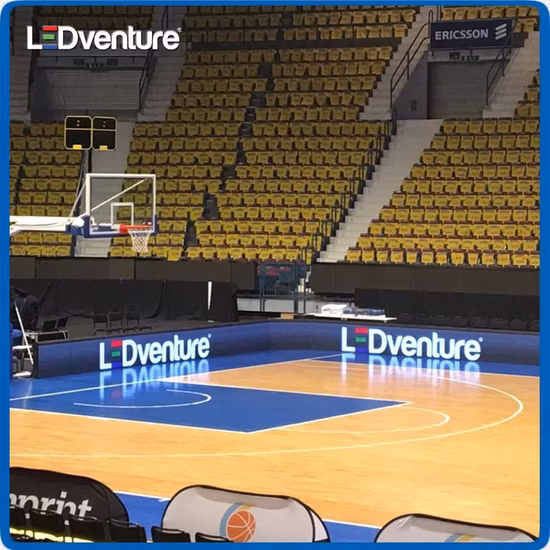 Neues Design LED-Umrandungsdisplay für den Innen- und Außenbereich, Werbetafel, Vollfarbbildschirm für die Übertragung von Sportstadien, P5, P6, P6,25, P10, P12,5, P16. Preis