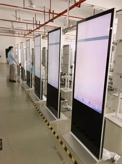 Bodenständer Digital Signage Video Player Großer Touchscreen-Bildschirm Vertikales interaktives LCD-Werbe-TV-Display für Einkaufszentrum