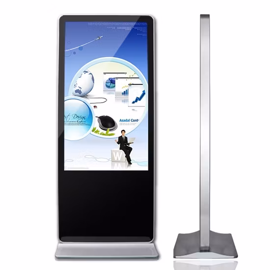 65-Zoll-Boden-Werbe-/Werbeplayer, Digital Signage Kiosk-Multimedia-Display